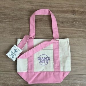 Pink and Cream Tote Bag